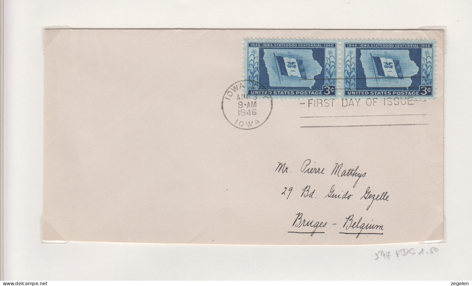 Verenigde Staten  FDC Michel-cat. 547 - 1941-1950