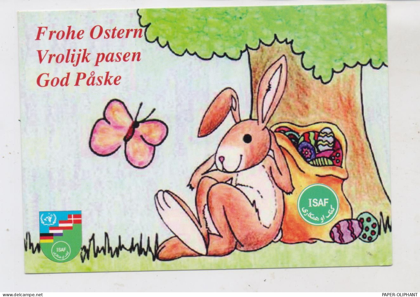 AFGHANISTAN - ISAF - Mission, German Army, Easter Card - Afganistán