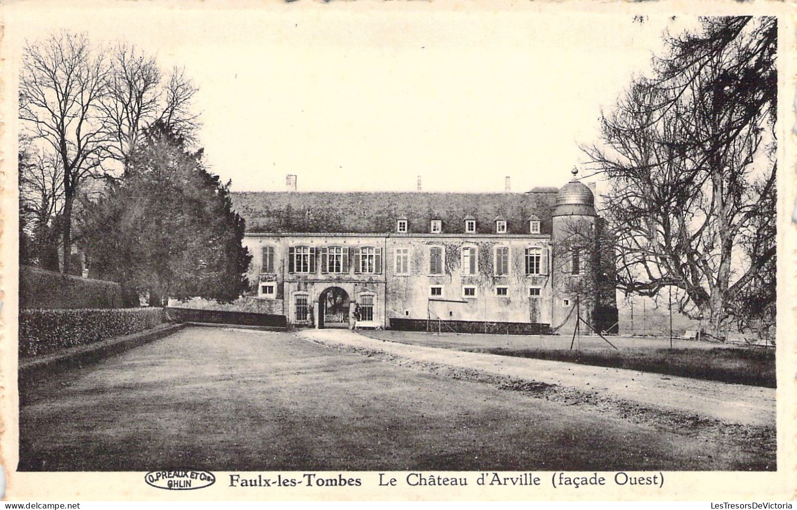 BELGIQUE - FAULX LES TOMBES - Le Château D'Arville - Façade Ouest - Carte Postale Ancienne - Andere & Zonder Classificatie