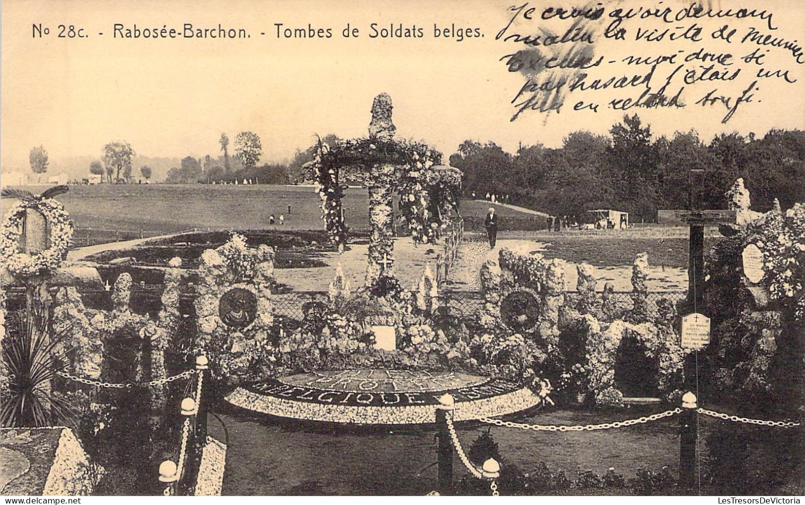 BELGIQUE - RABOSSEE BARCHON - Tombes Des Soldats Belges - Carte Postale Ancienne - Sonstige & Ohne Zuordnung