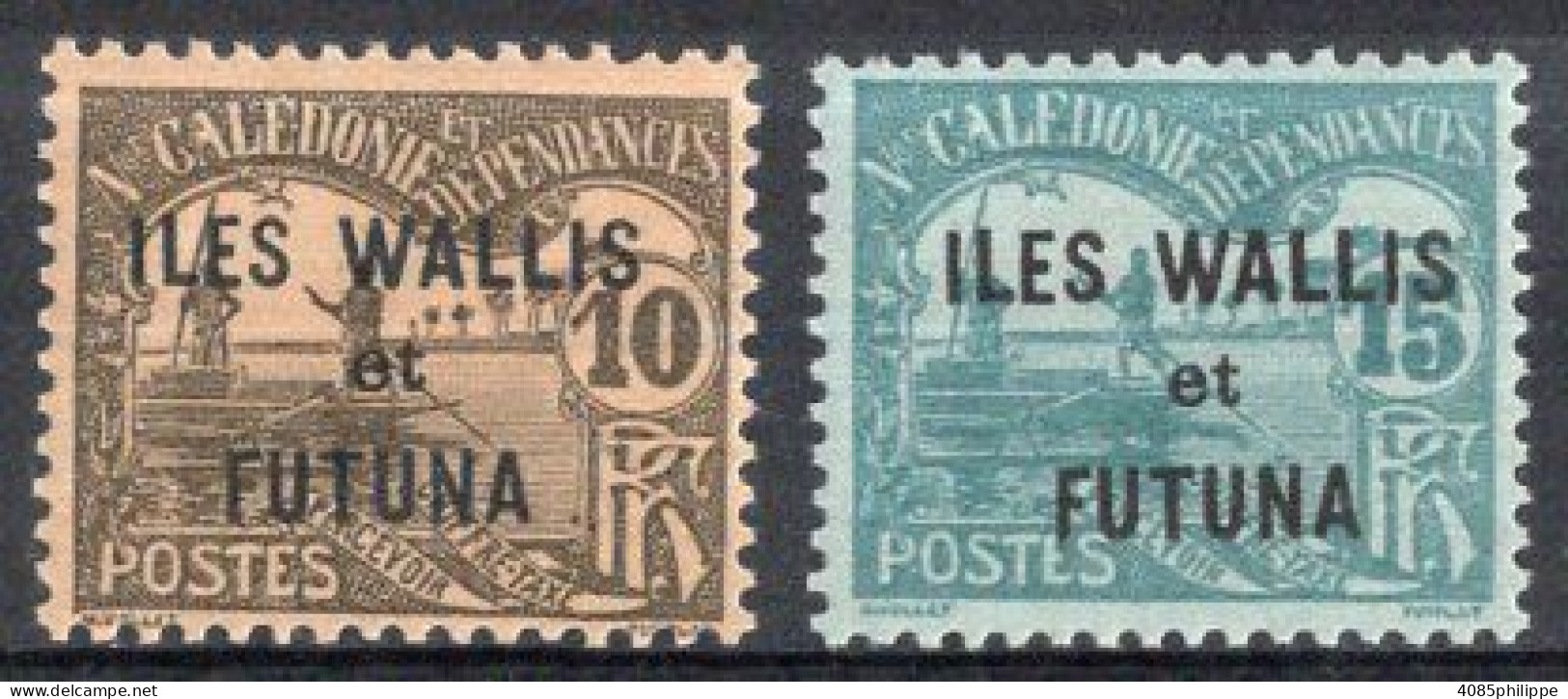 Wallis & Futuna Timbres-Taxe N°2* & 3* Neufs Charnière TB Cote 3.00€ - Segnatasse