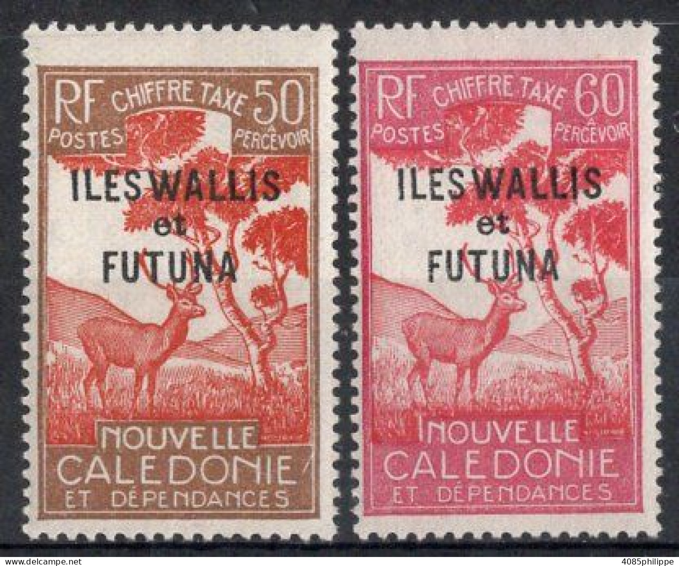 Wallis & Futuna Timbres-Taxe N°19* & 20* Neufs Charnière TB Cote 3.00€ - Portomarken