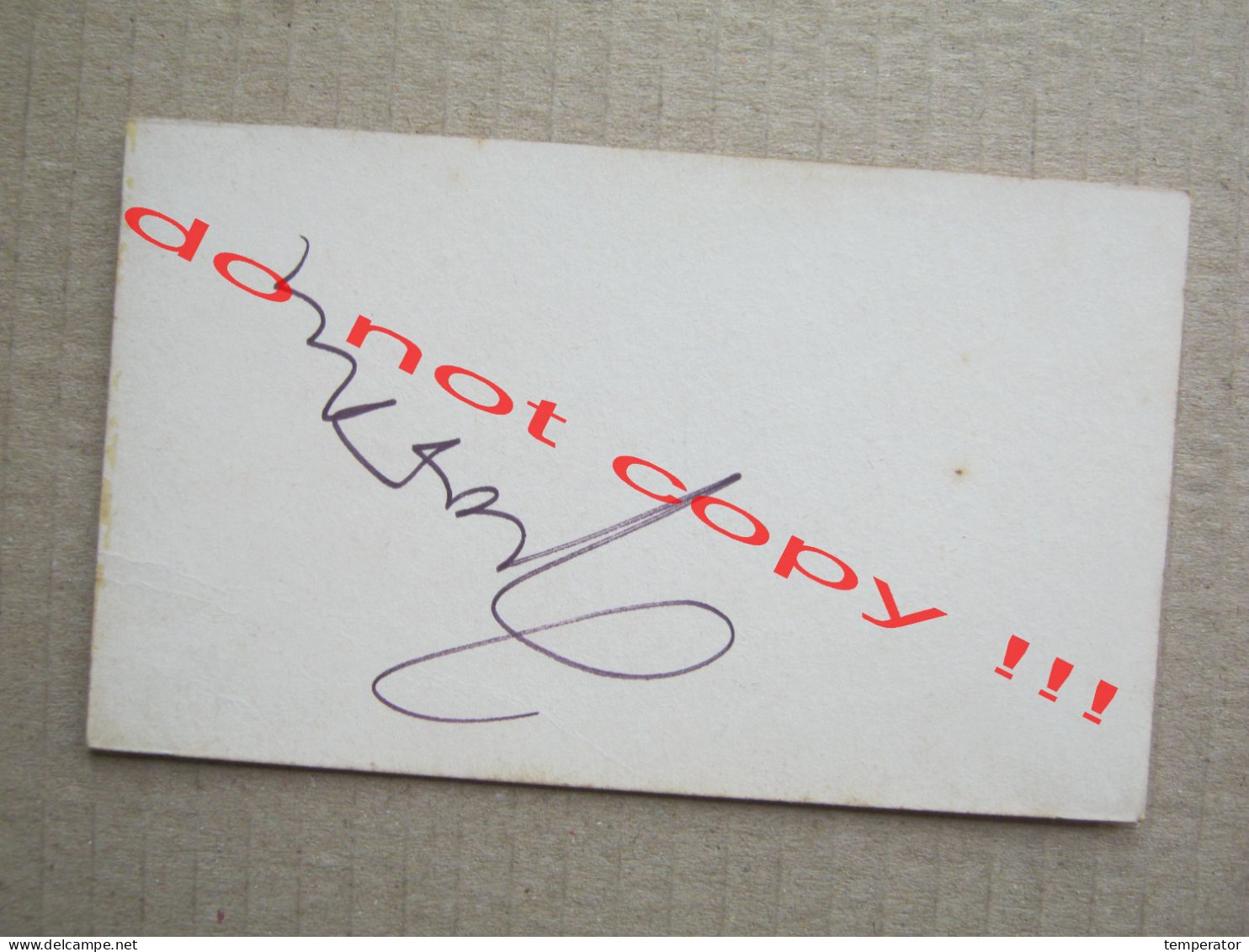 Dragan Živković - Tozovac ( RTB ) / Promo Card With Original Autograph, Signature - Autogramme