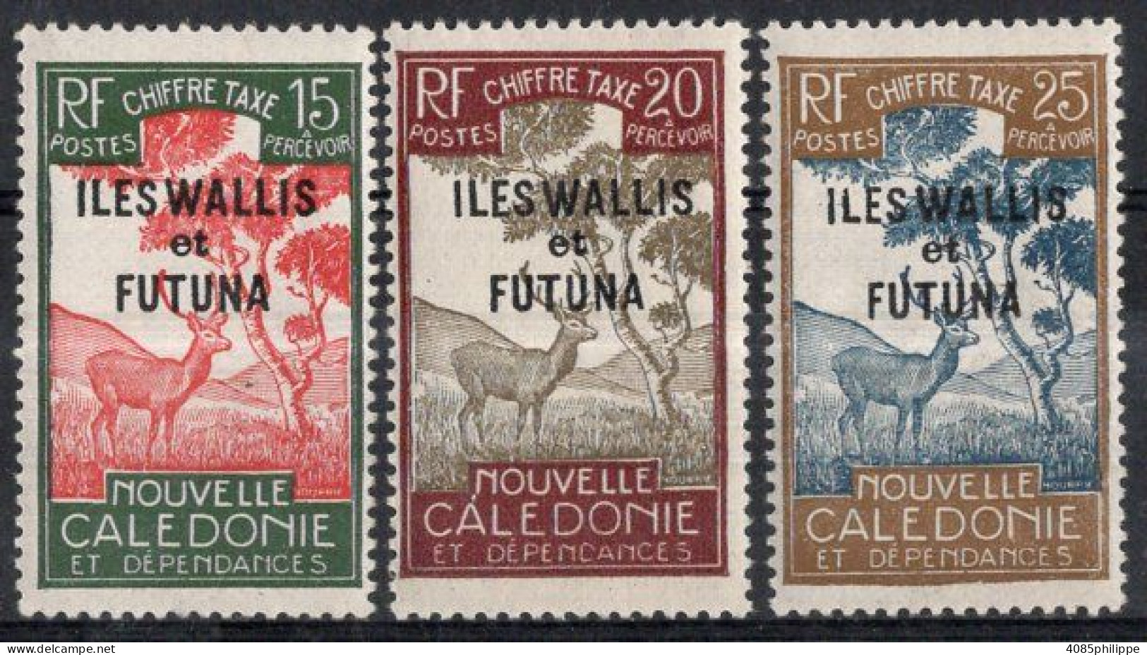 Wallis & Futuna Timbres-Taxe N°15* à 17* Neufs Charnière TB Cote 3.00€ - Postage Due