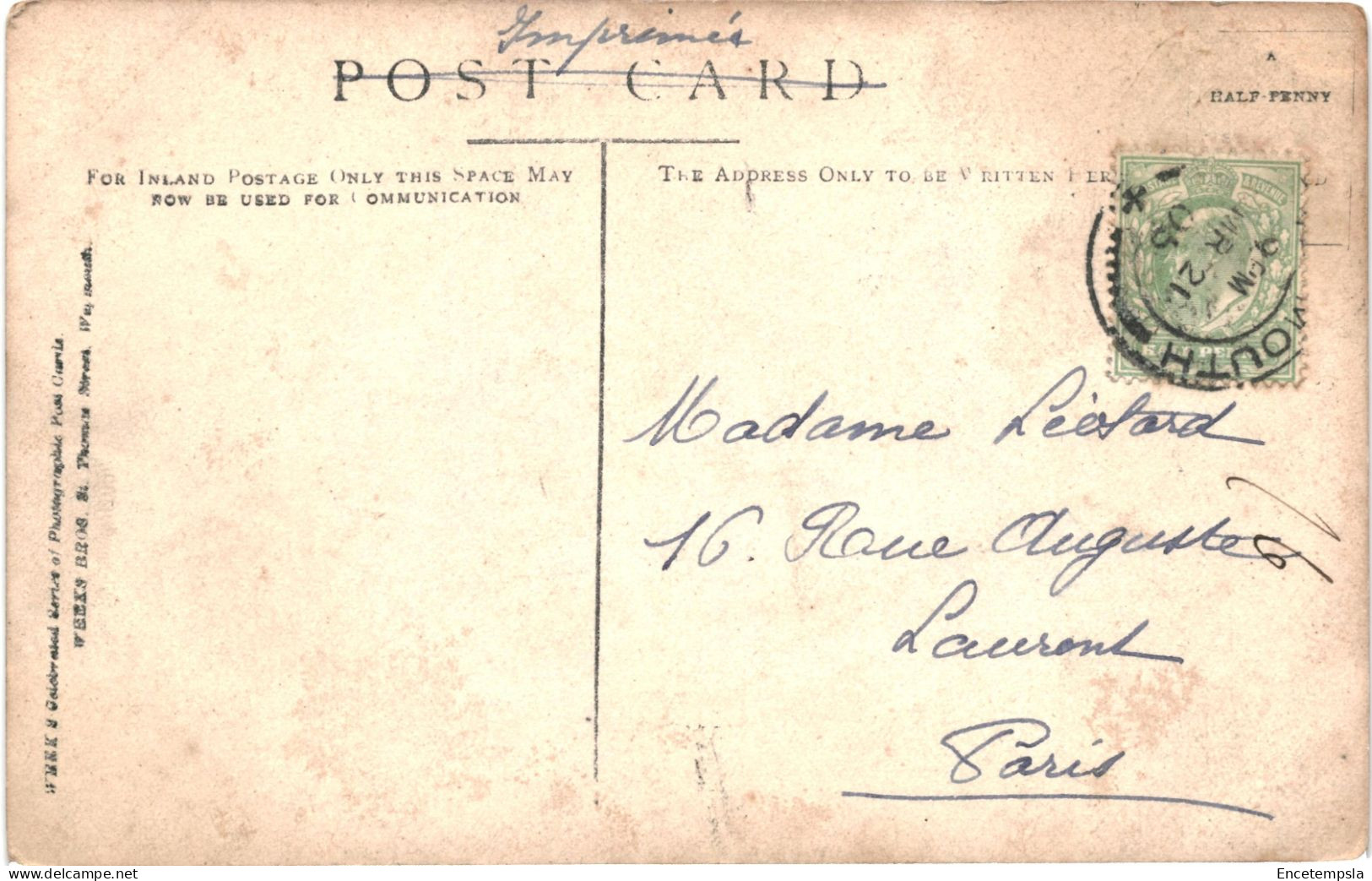 CPA Carte Postale  Royaume Uni Springhead Hotel Near Weymouth 1905 VM67057 - Weymouth
