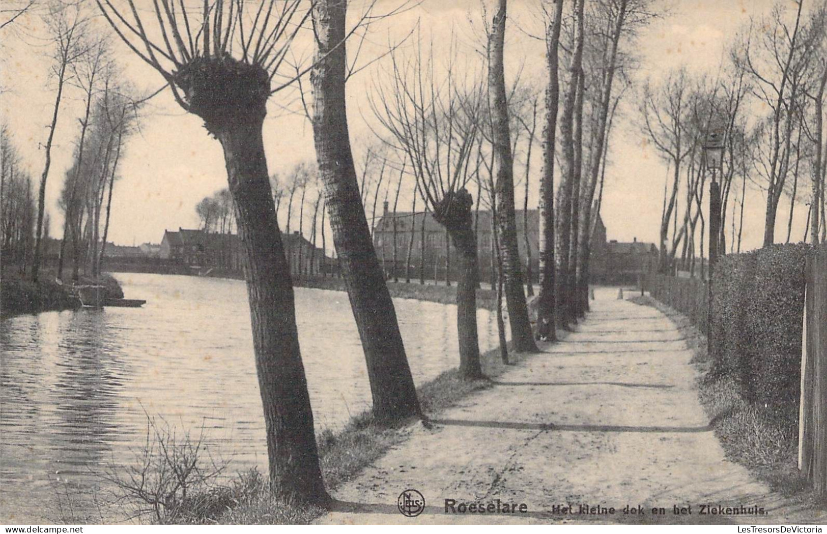 BELGIQUE - ROESELARE - Het Kleine Dok En Bet Ziekenhuls - Carte Postale Ancienne - Roeselare