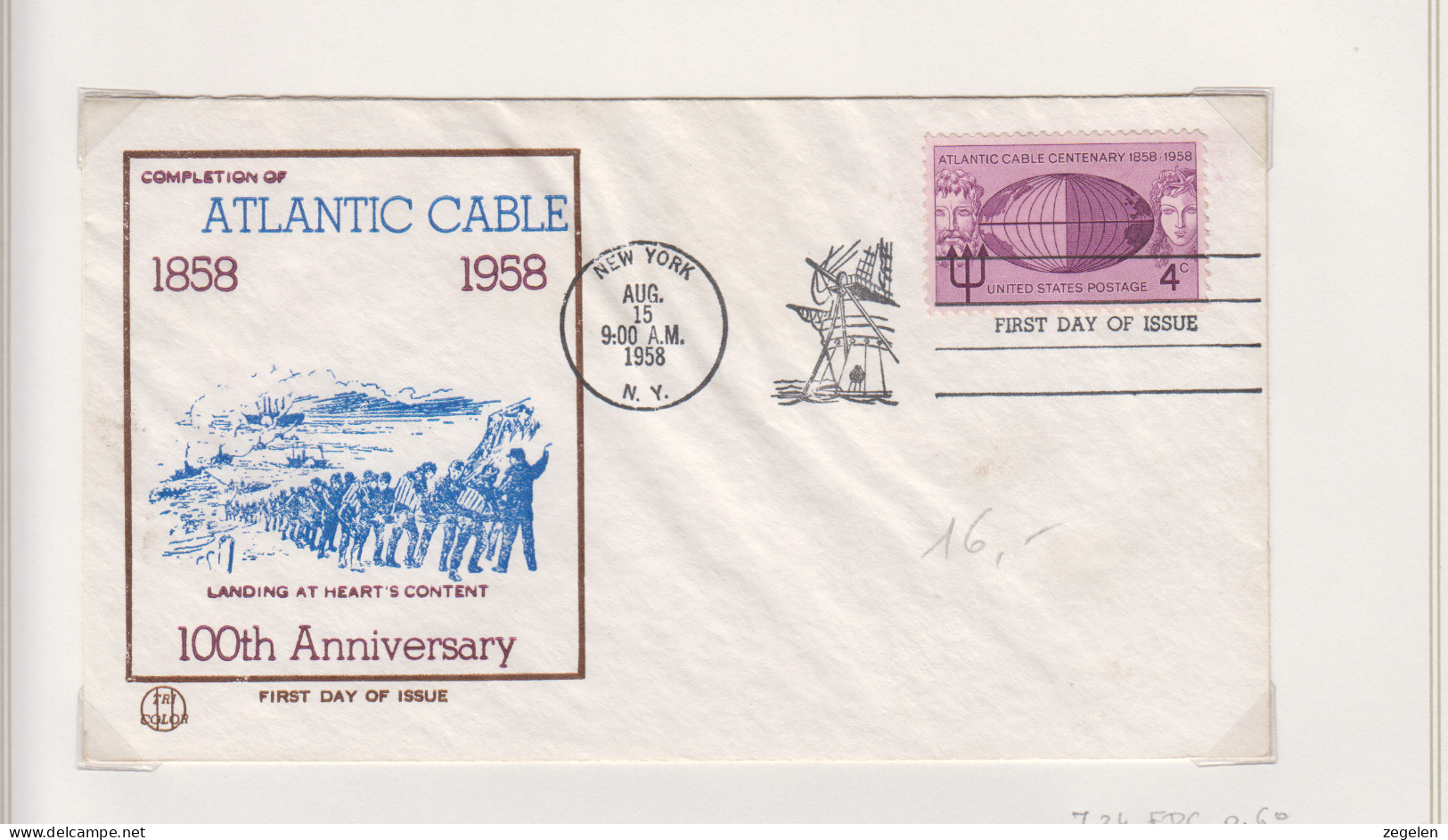 Verenigde Staten FDC Michel-cat. 734 - 1951-1960