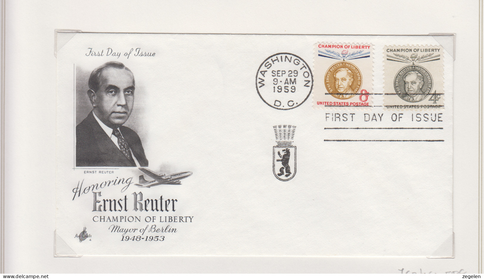 Verenigde Staten FDC Michel-cat. 762/763 - 1951-1960