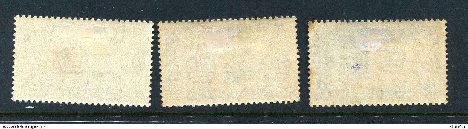 Hong Kong 1935 Silver Jubilee MH Sc 147-9 15018 - Unused Stamps