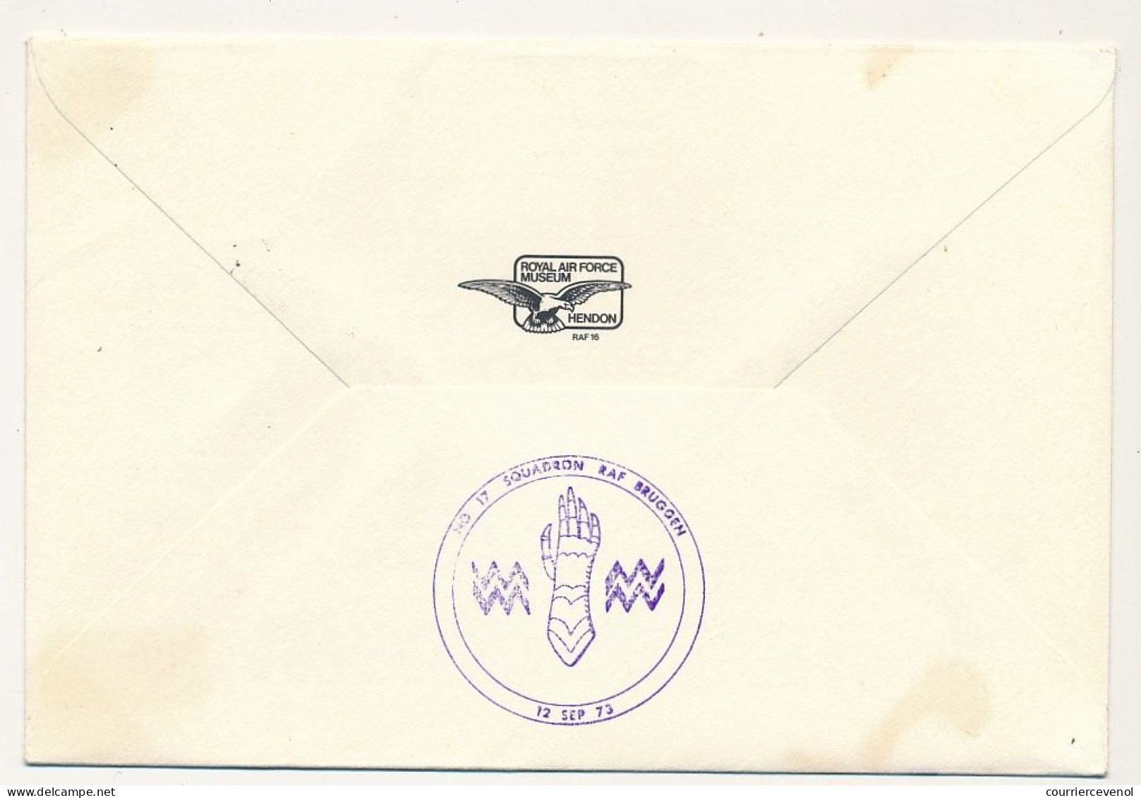 GRANDE BRETAGNE - Env. 33eme Anniv. Battle Of Britain 17e Squadron RAF - British Forces Postal Service - 15/9/1973 - Cartas & Documentos