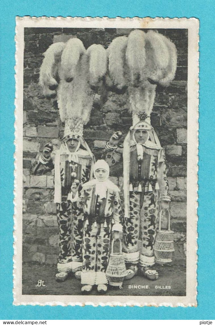 * Binche (Hainaut - La Wallonie) * (La Phototypie D'art, Nr 6) Gilles De Binche, Carnaval, Costume, Folklore, TOP, Rare - Binche