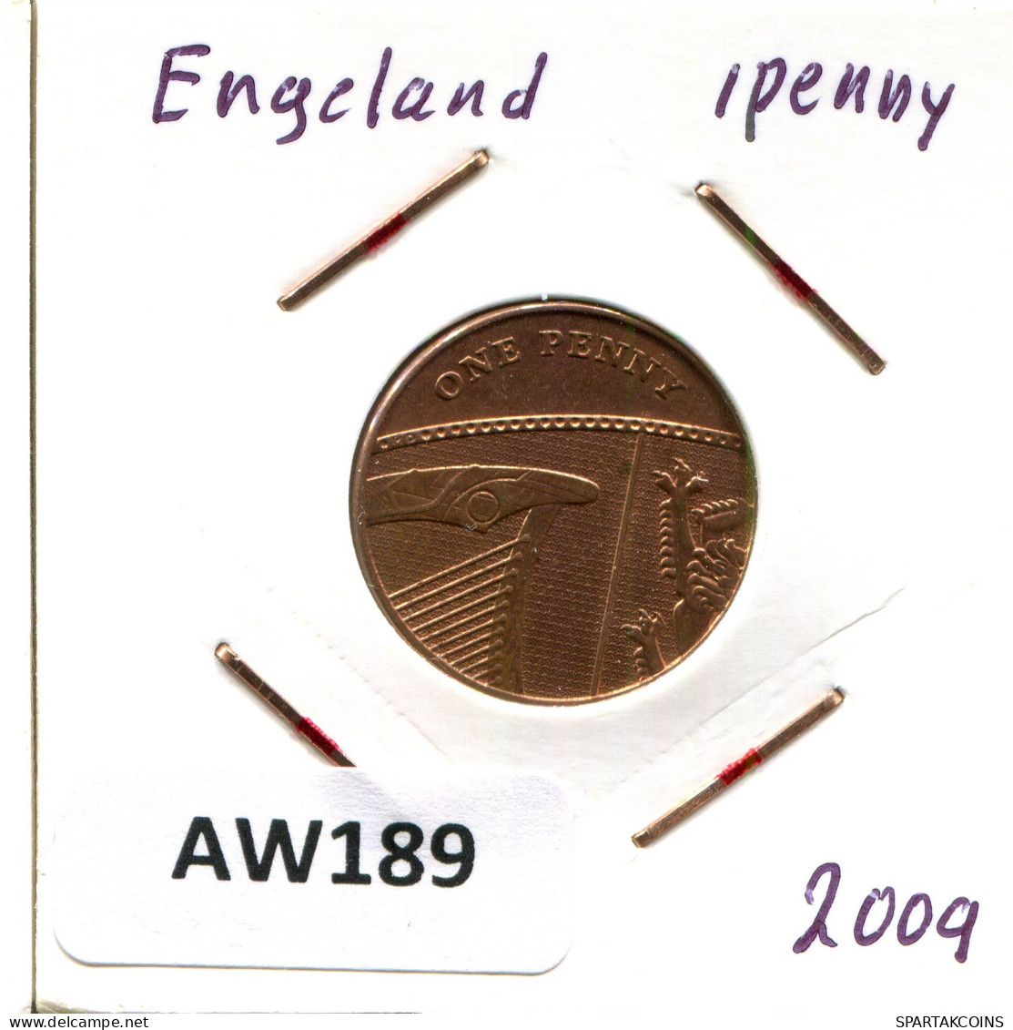 2009 PENNY UK GREAT BRITAIN Coin #AW189.U - 1 Penny & 1 New Penny