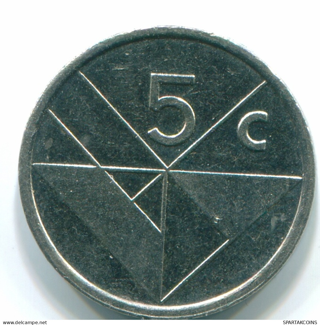 5 CENTS 1988 ARUBA (NEERLANDÉS NETHERLANDS) Nickel Colonial Moneda #S13617.E - Aruba