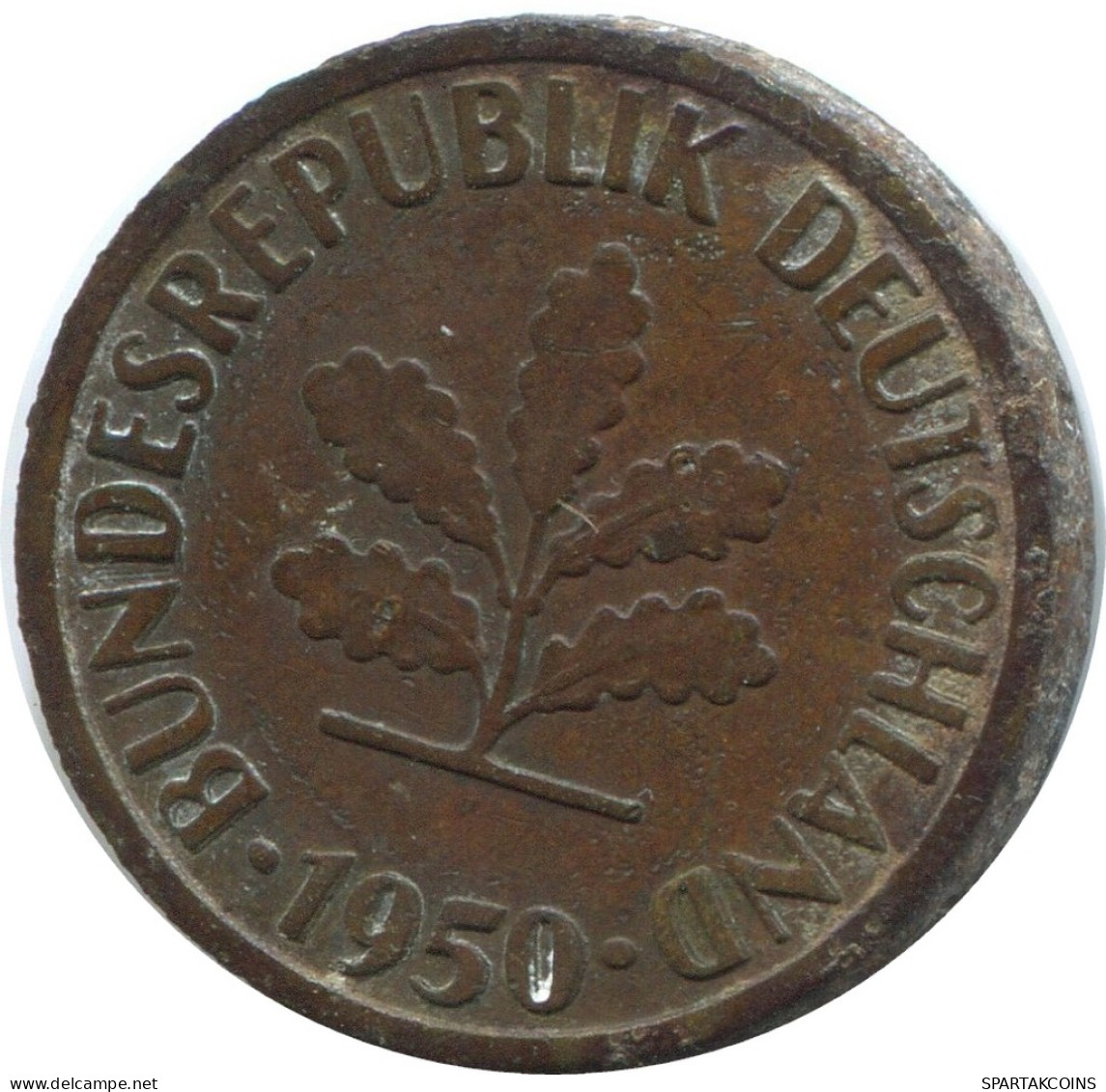 5 PFENNIG 1950 J WEST & UNIFIED GERMANY Coin #AD870.9.U - 5 Pfennig