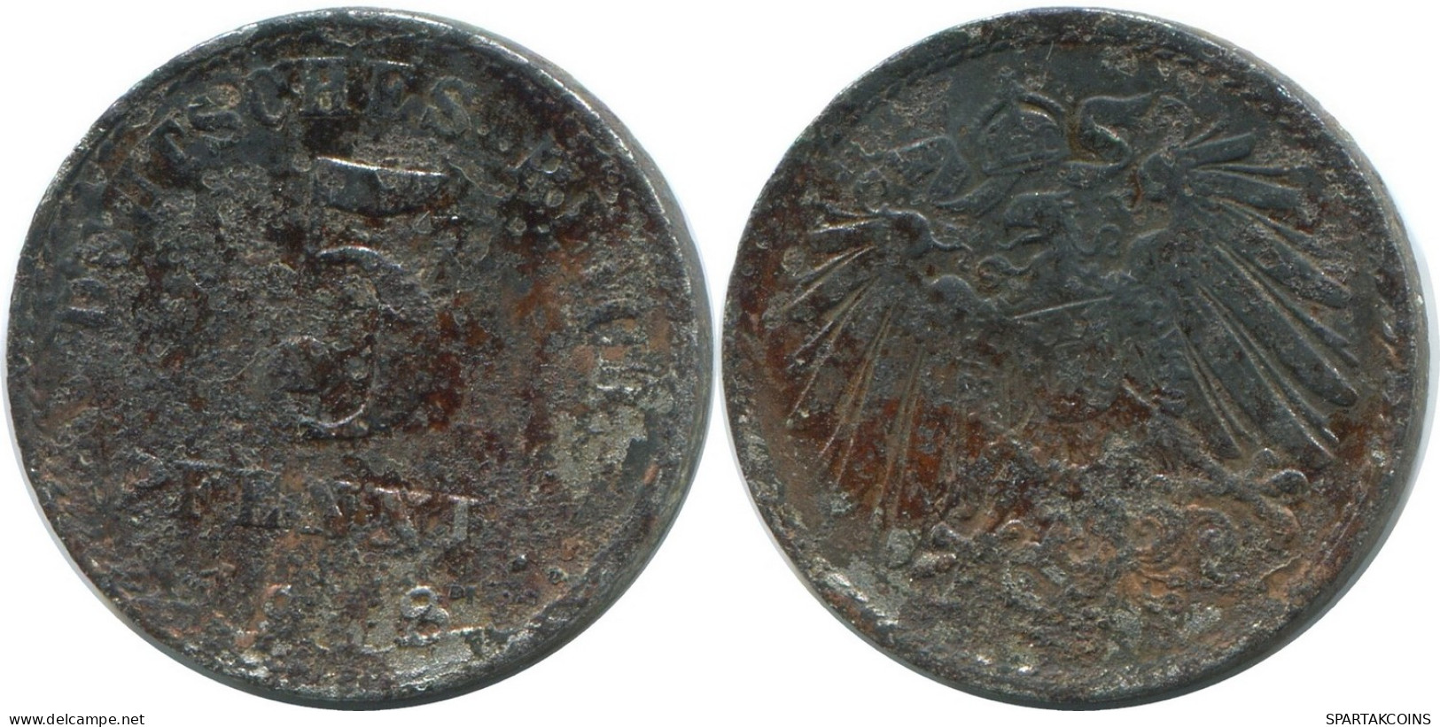 5 PFENNIG 1918 GERMANY Coin #AD545.9.U - 5 Rentenpfennig & 5 Reichspfennig