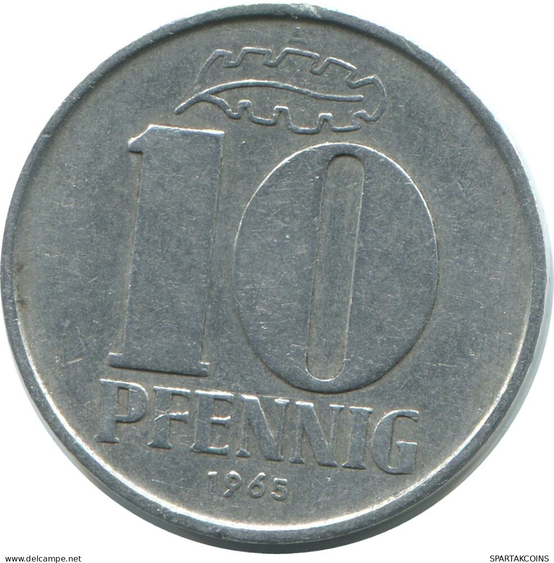 10 PFENNIG 1965 A DDR EAST ALLEMAGNE Pièce GERMANY #AE102.F - 10 Pfennig