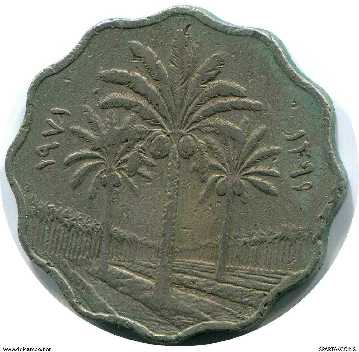 10 FILS 1957 IRAQ Moneda #AP340.E - Irak