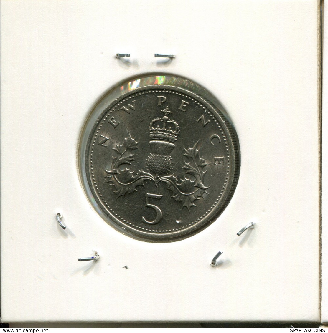 5 NEW PENCE 1971 UK GBAN BRETAÑA GREAT BRITAIN Moneda #AN535.E - 5 Pence & 5 New Pence