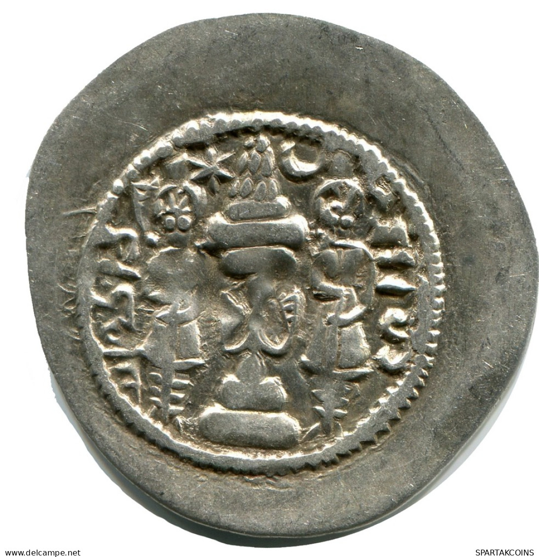 SASSANIAN HORMIZD IV Silver Drachm Mitch-ACW.1073-1099 #AH204.4.D - Orientalische Münzen