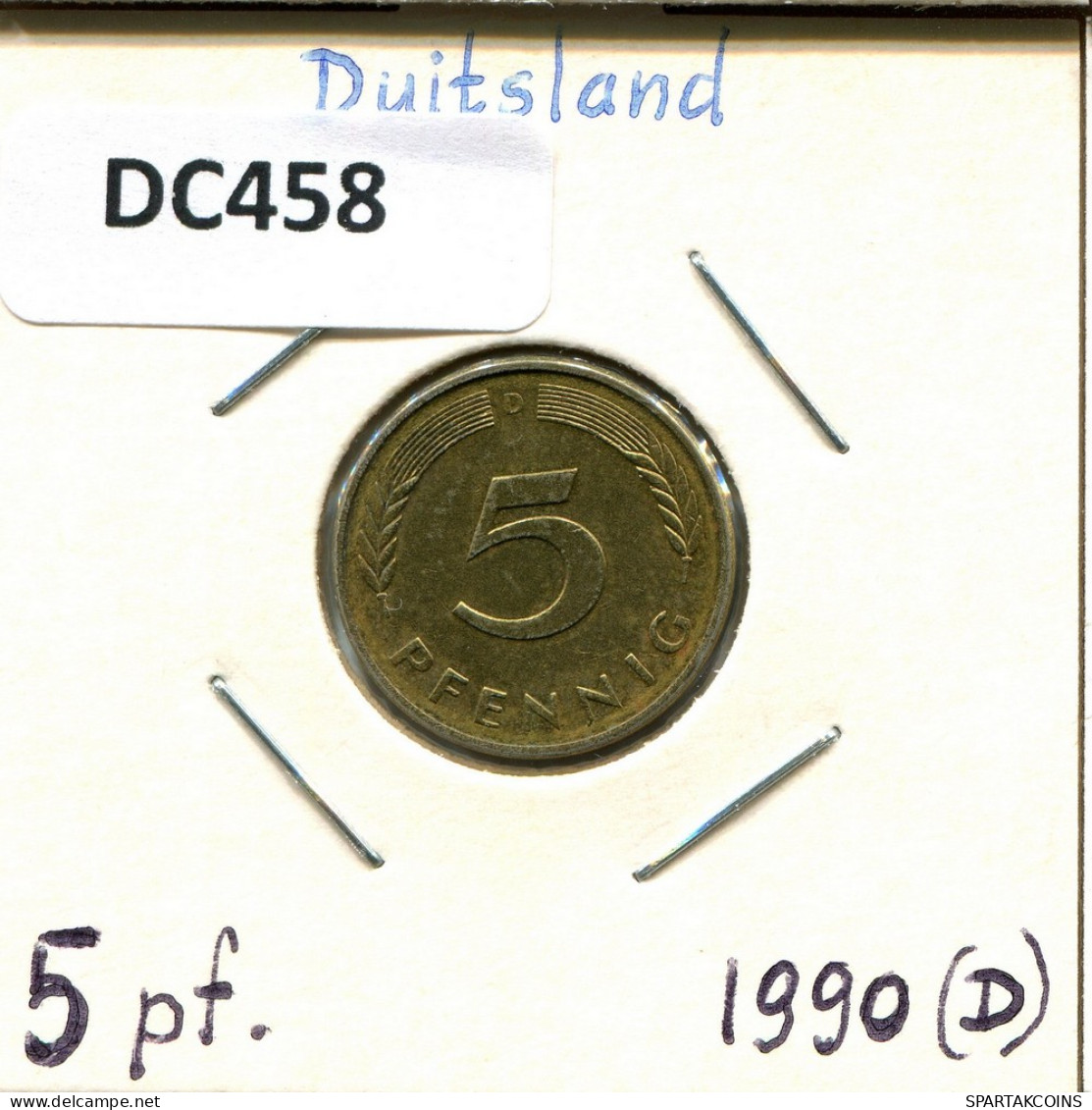 5 PFENNIG 1990 D BRD ALEMANIA Moneda GERMANY #DC458.E - 5 Pfennig