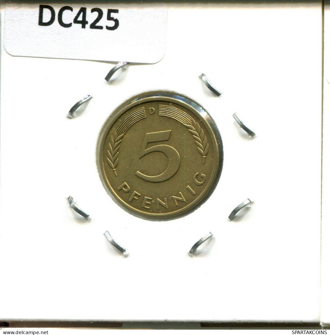 5 PFENNIG 1982 D BRD ALEMANIA Moneda GERMANY #DC425.E - 5 Pfennig