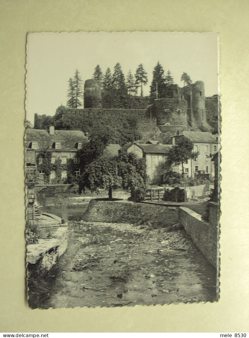 48662 - LA ROCHE EN ARDENNE -CONFLUENT DU BRONZE ET LE VIEUX CHATEAU - ZIE 2 FOTO'S - La-Roche-en-Ardenne