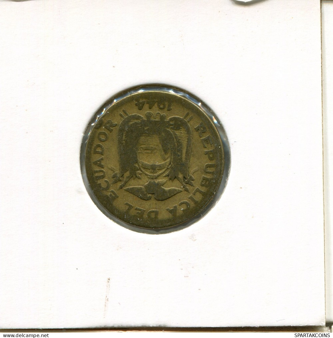 20 CENTAVOS 1944 ECUADOR Moneda #AR330.E - Equateur