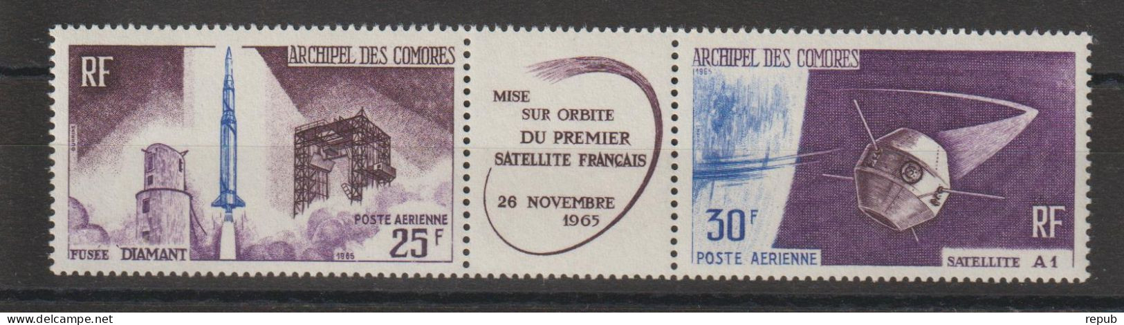 Comores 1966 Fusée Et Satellite PA 16A ** MNH - Airmail