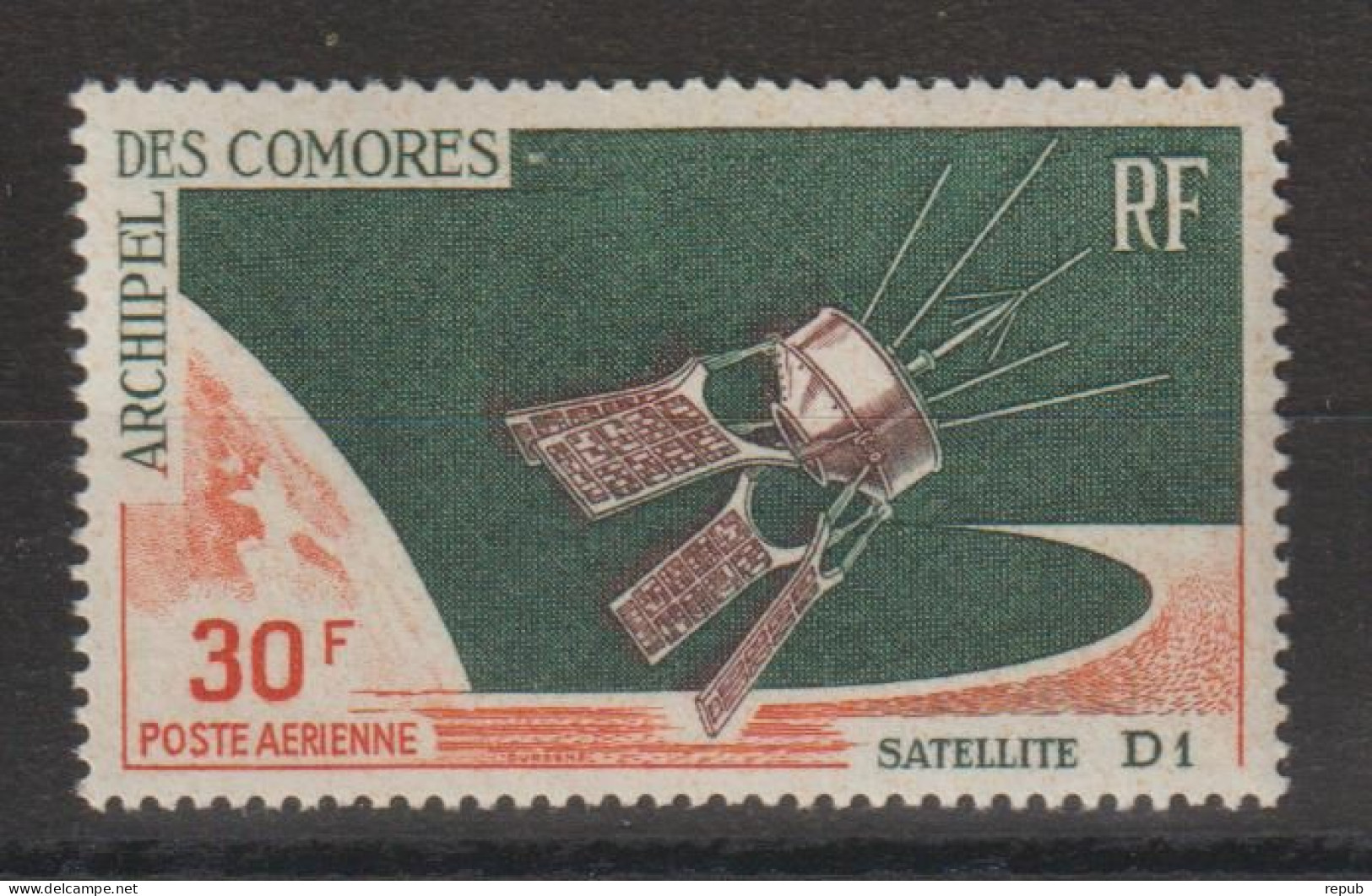 Comores 1966 Satellite PA 17, 1 Val ** MNH - Luftpost