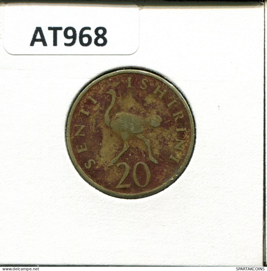 20 SENTI 1975 TANZANIA Coin #AT968.U - Tanzanía