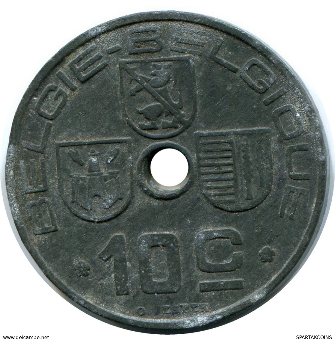 10 CENTIMES 1944 BÉLGICA BELGIUM Moneda BELGIE-BELGIQUE #AX366.E - 10 Cents & 25 Cents