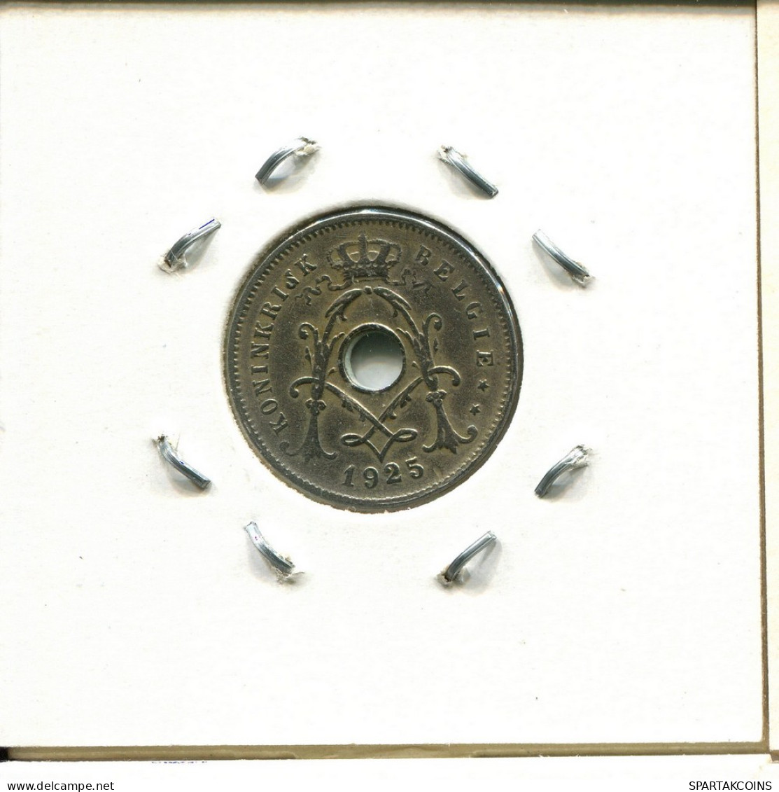 5 CENTIMES 1925 DUTCH Text BÉLGICA BELGIUM Moneda #BA257.E - 5 Cent