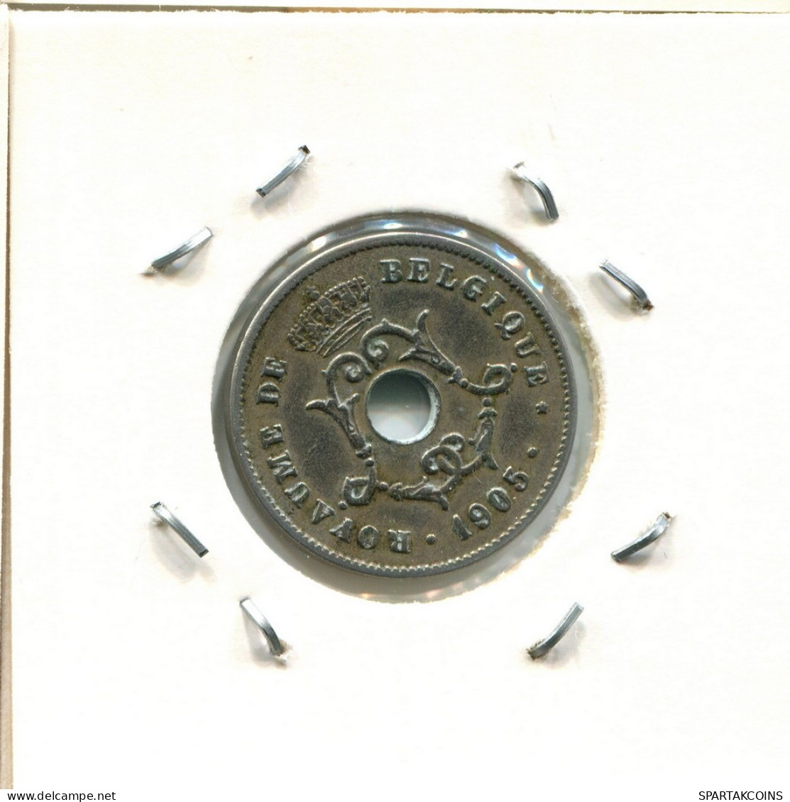 10 CENTIMES 1905 FRENCH Text BÉLGICA BELGIUM Moneda #BA279.E - 10 Cents