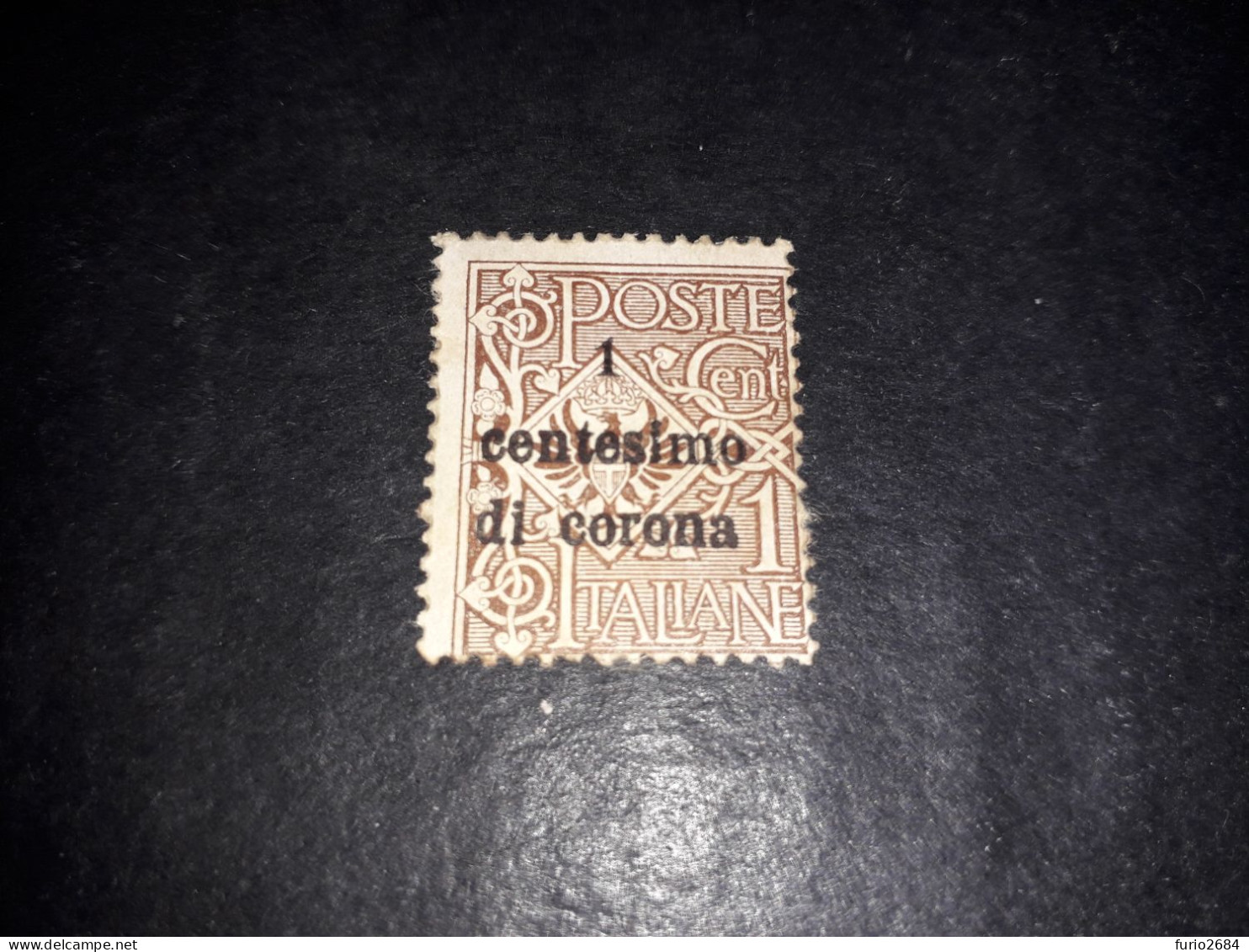 05AL35 UFFICI POSTALI ALL'ESTERO EMISSIONI GENERALI 1919 1 CENT. SU 1 "X" - Amtliche Ausgaben