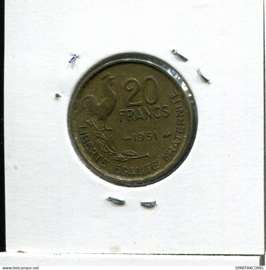20 FRANCS 1951 FRANKREICH FRANCE Französisch Münze #AN873.D - 20 Francs