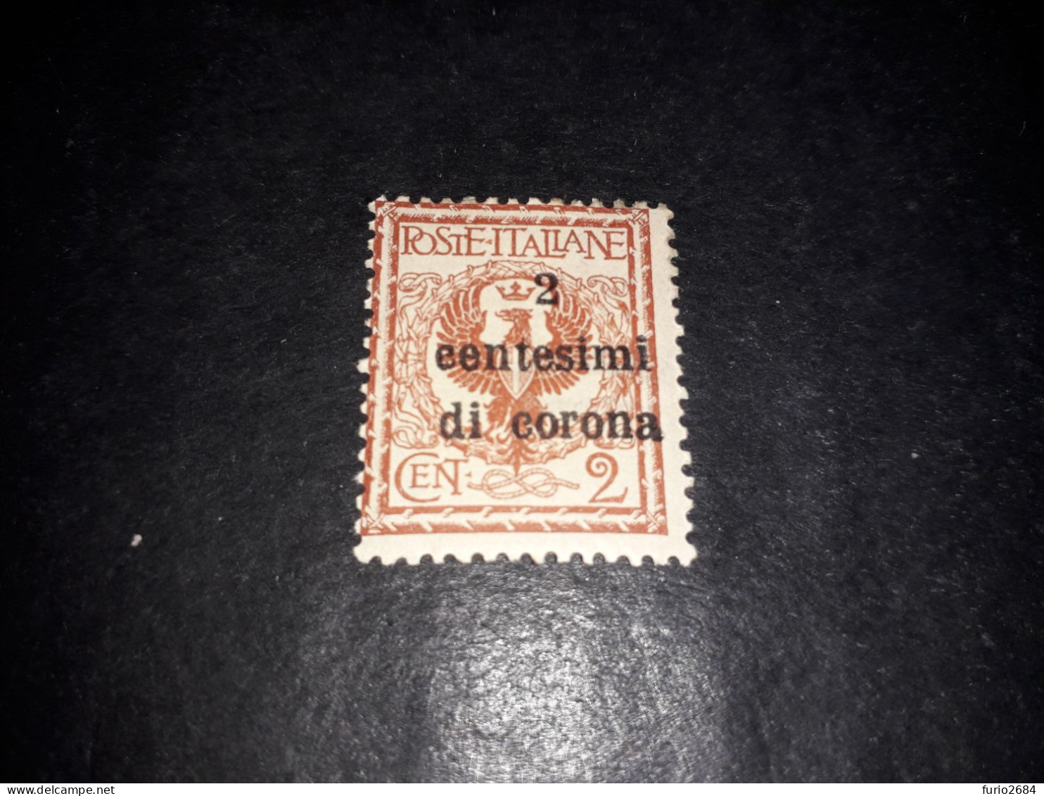 05AL35 UFFICI POSTALI ALL'ESTERO EMISSIONI GENERALI 1919 2 CENT. SU 2 "X" - Amtliche Ausgaben