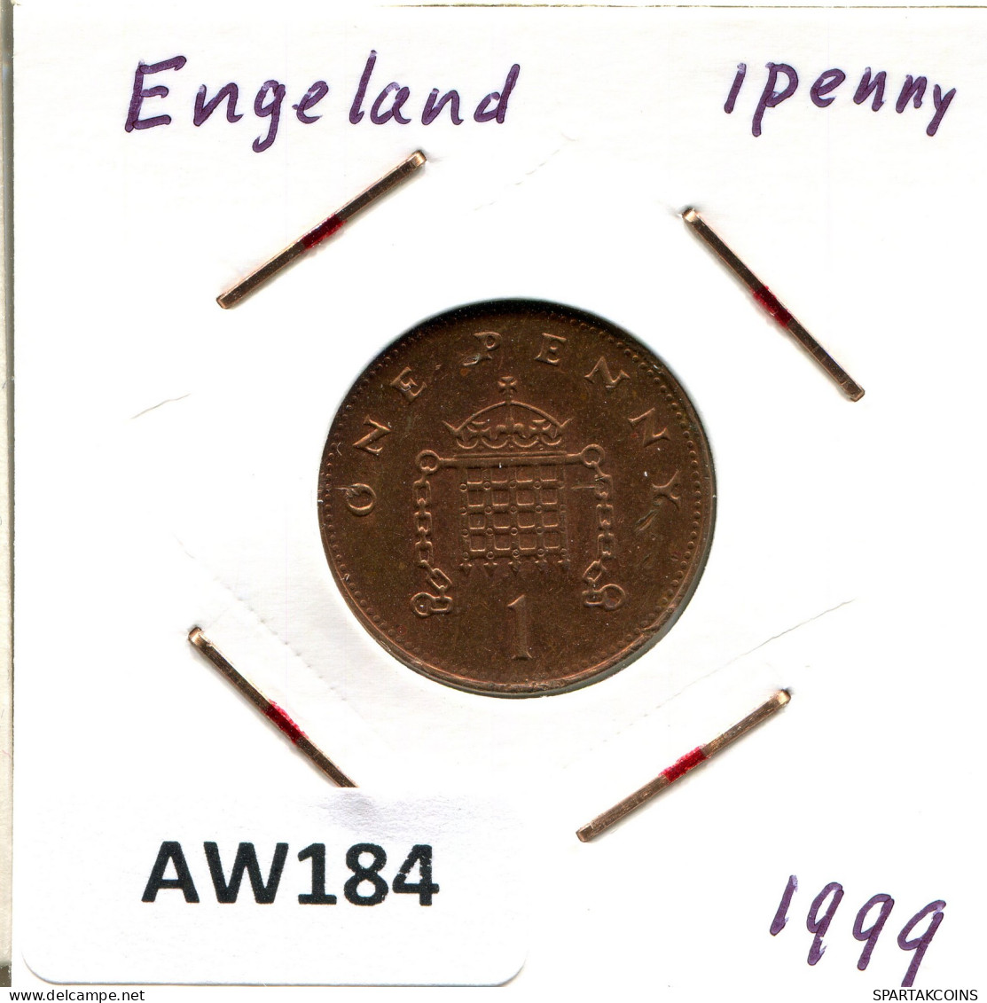 PENNY 1999 UK GREAT BRITAIN Coin #AW184.U - 1 Penny & 1 New Penny