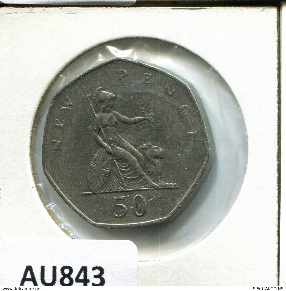 50 NEW PENCE 1980 UK GROßBRITANNIEN GREAT BRITAIN Münze #AU843.D - 50 Pence