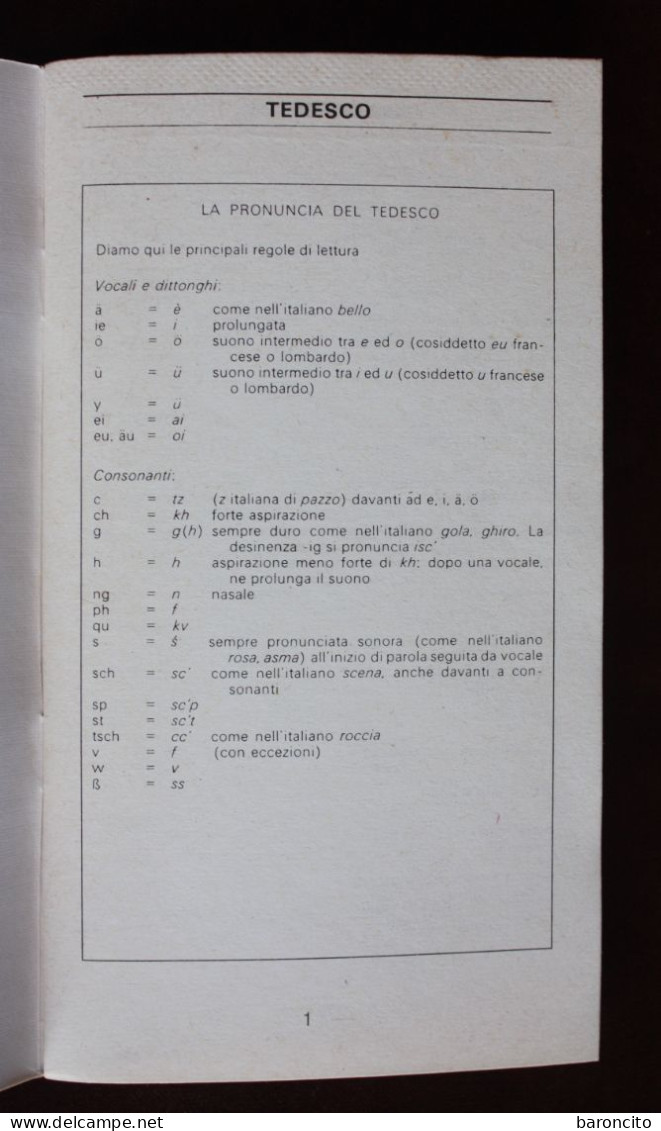 LIBRETTO DIZIONARIO TURISTICO "TEDESCO". BUR CORRIERE DELLA SERA. 1992. 48. PAGINE - Dictionaries