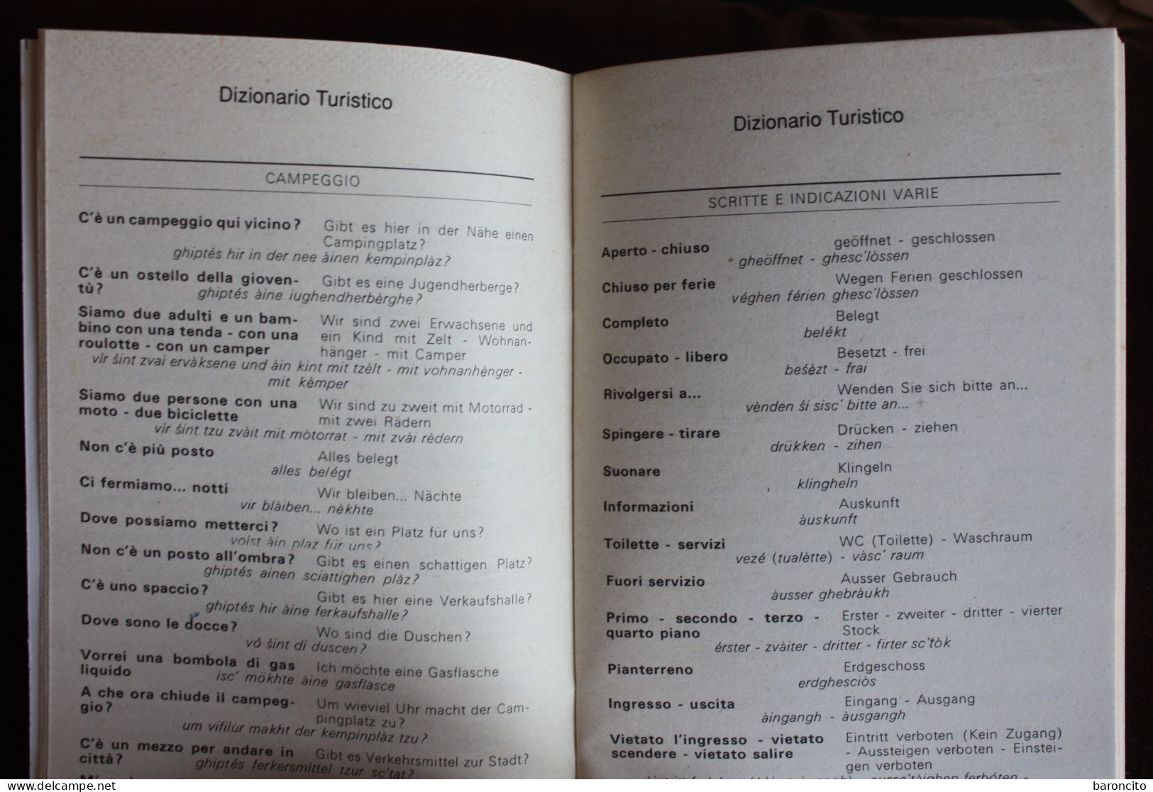 LIBRETTO DIZIONARIO TURISTICO "TEDESCO". BUR CORRIERE DELLA SERA. 1992. 48. PAGINE - Dictionaries
