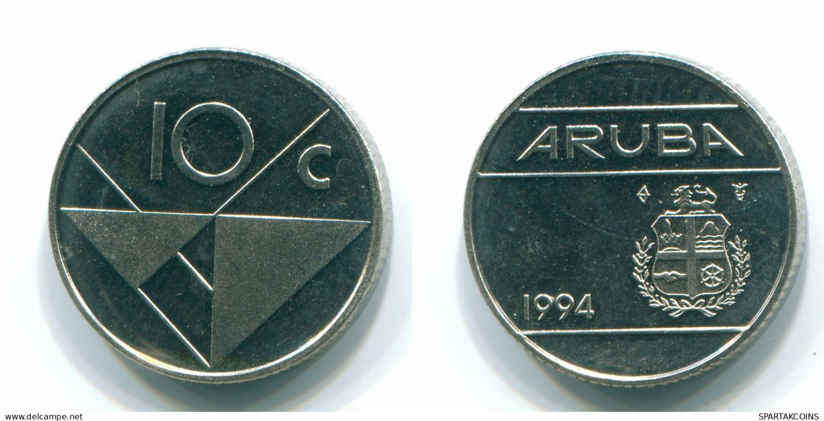 10 CENTS 1994 ARUBA (NIEDERLANDE NETHERLANDS) Nickel Koloniale Münze #S13633.D - Aruba