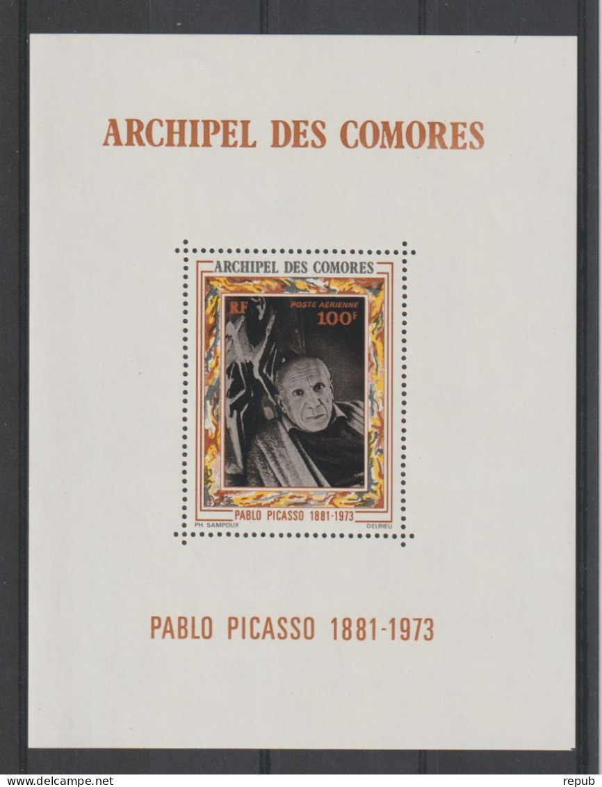 Comores 1973 Pablo Picasso BF 1 ** MNH - Airmail