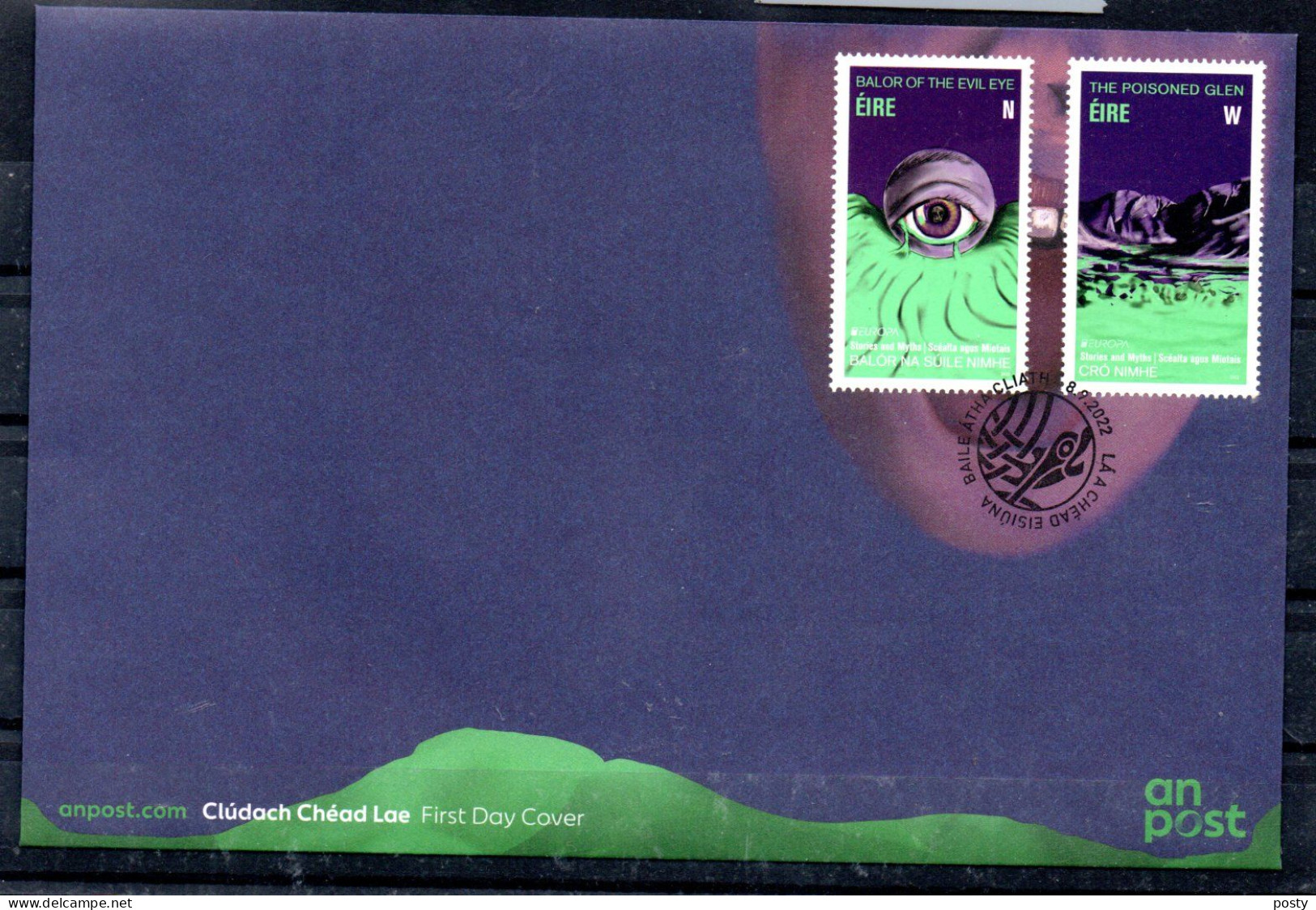 IRLANDE - EIRE - FDC -  2022 - EUROPA - MYTHES ET HISTOIRES - MYTHS AND STORIES - - FDC