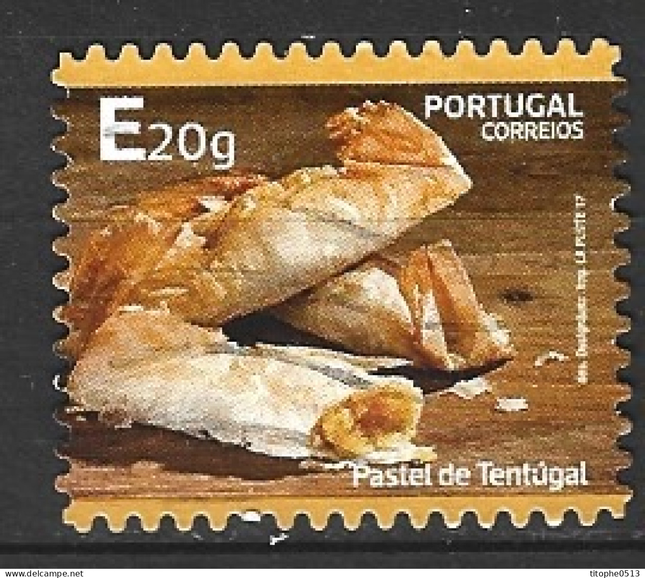 PORTUGAL. Timbre De 2017 Oblitéré. Pastel De Tentugal. - Alimentation