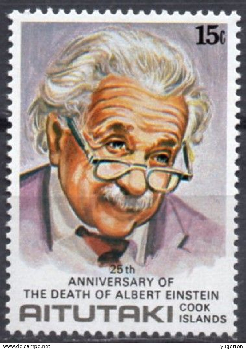 AITUTAKI - 1v - MNH - Einstein Nobel Physics - Mathematics - Nuclear - Atoms Physik - Mathematik  - Atome - Albert Einstein