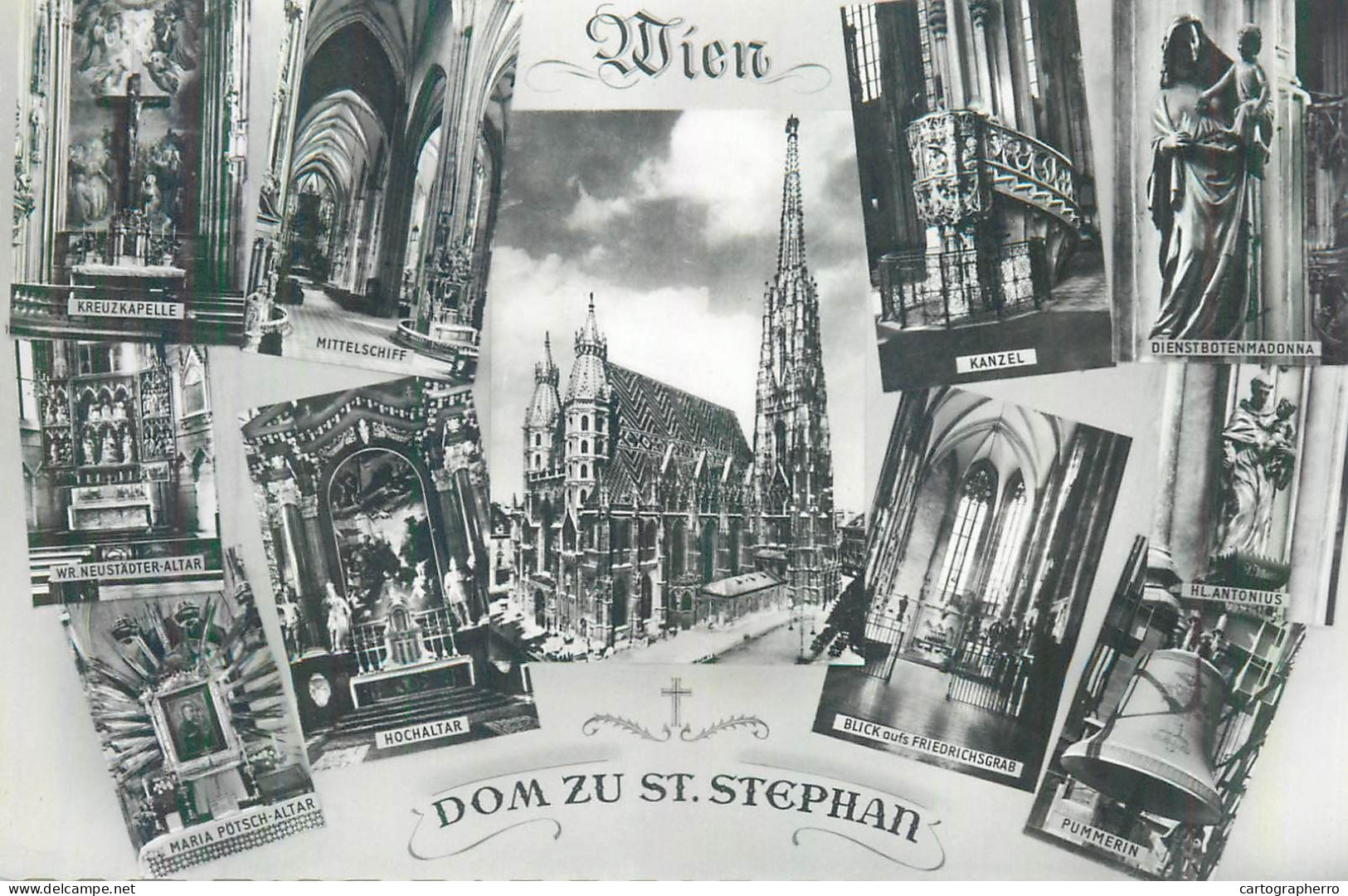 Postcard Austria Wien Dom Zu St. Stephan - Stephansplatz