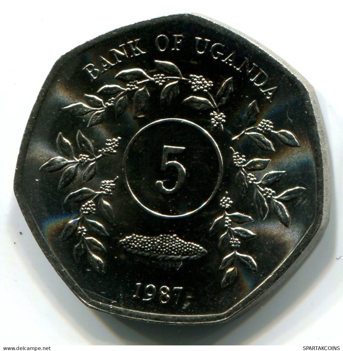 5 SHILLINGS 1987 UGANDA UNC Moneda #W11196.E - Uganda