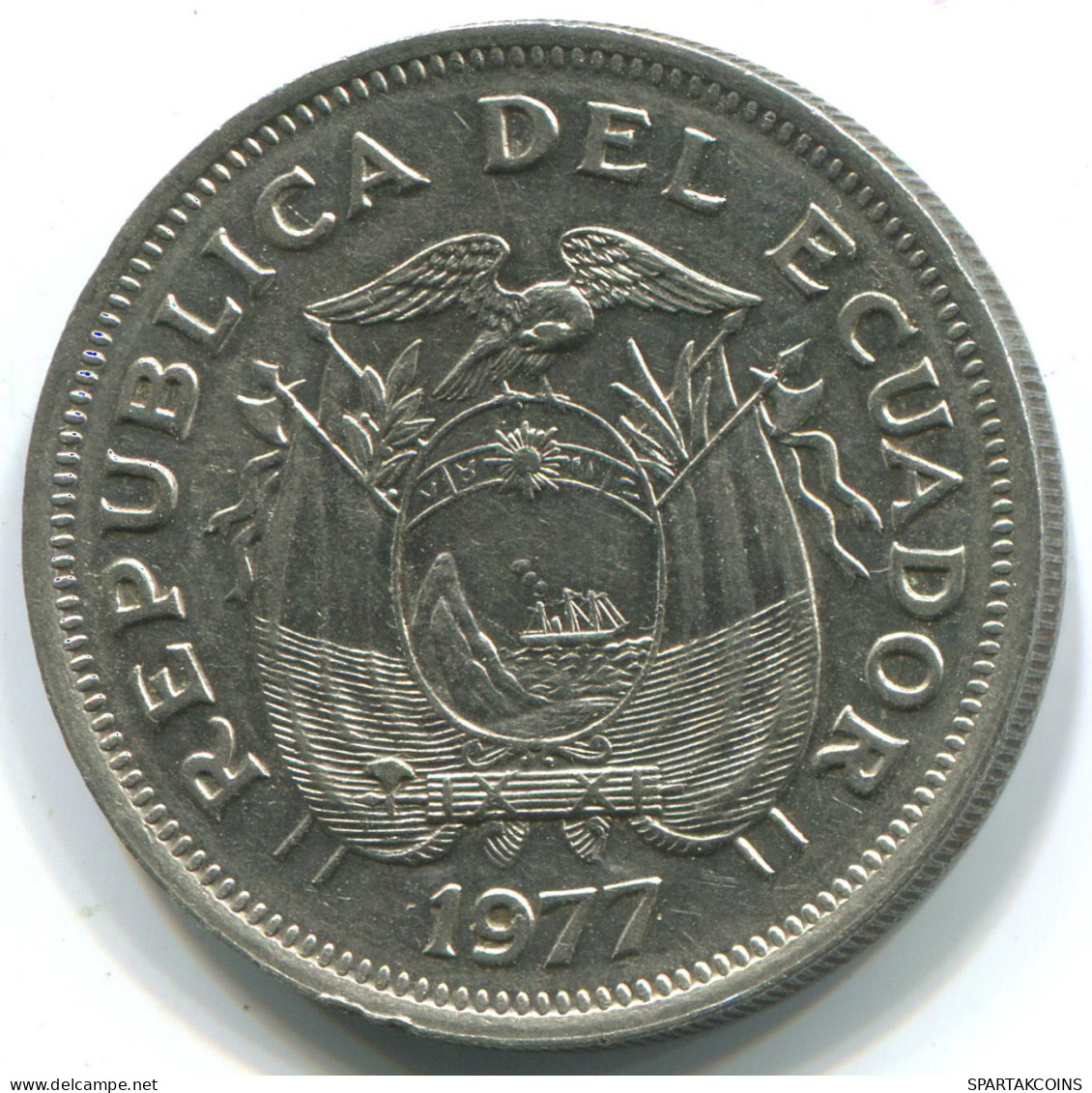 1 SUCRE 1977 ECUADOR Münze #WW1179.D - Equateur