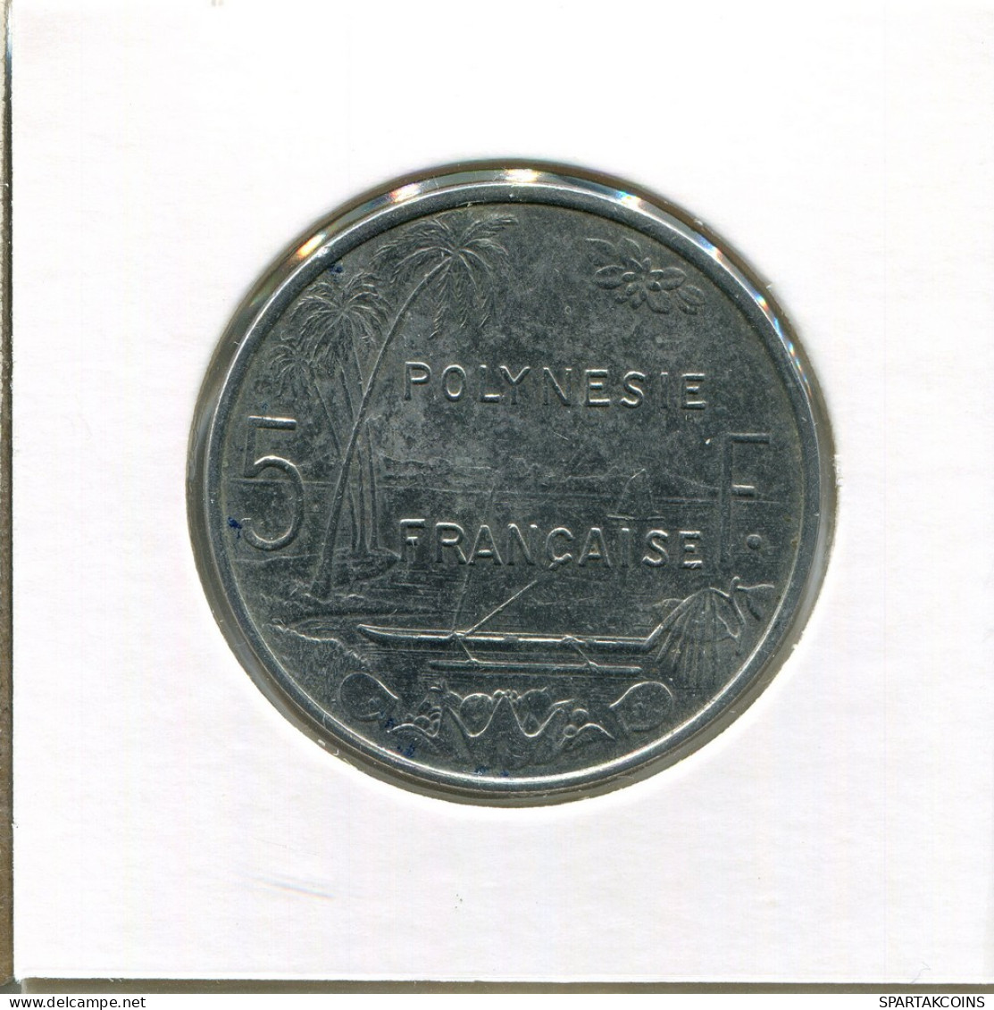 5 FRANCS 2003 Französisch POLYNESIA Koloniale Münze #AM507.D - Frans-Polynesië