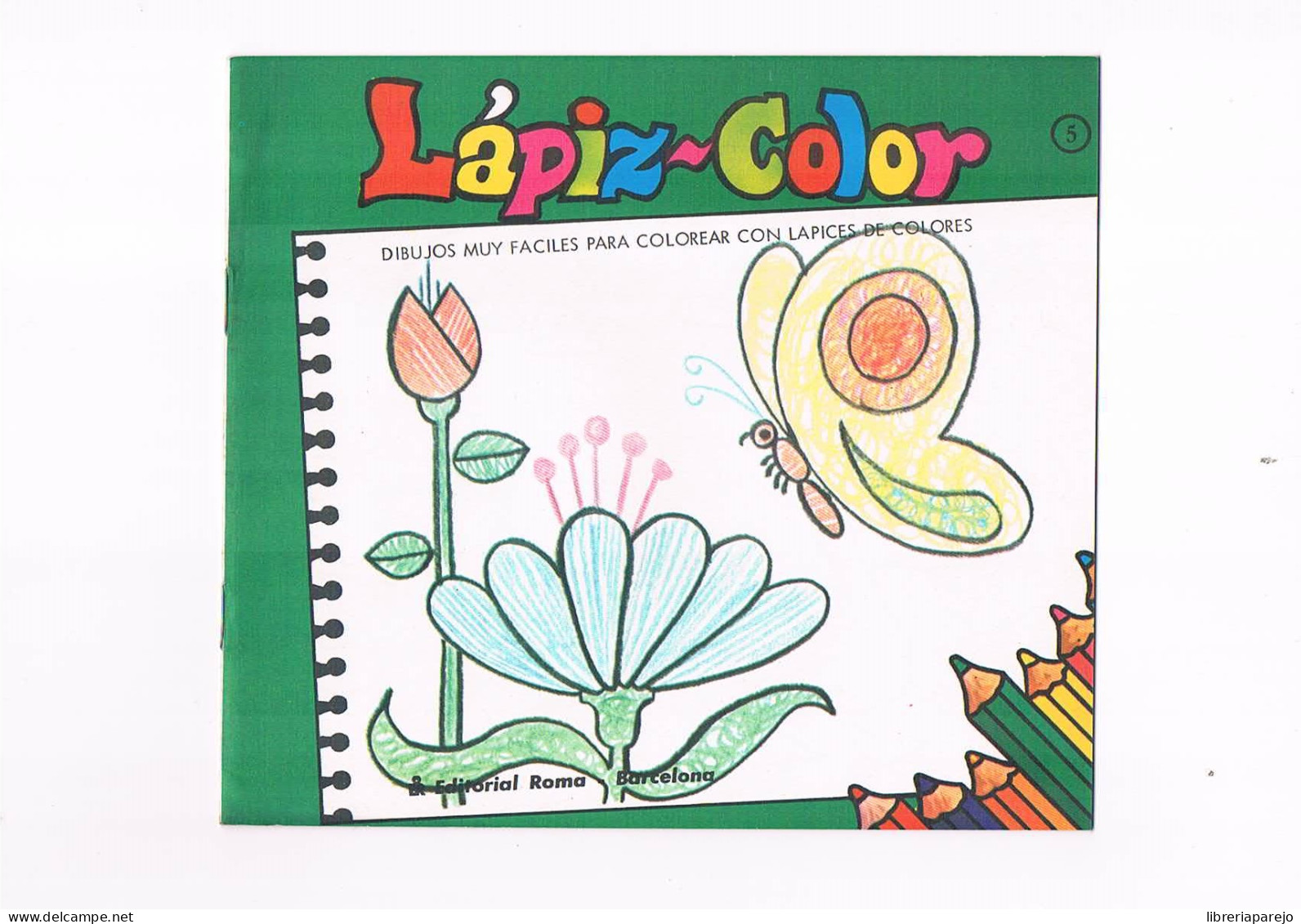 LAPIZ COLOR EDITORIAL ROMA NUMERO 5 1978 - Libros Infantiles Y Juveniles